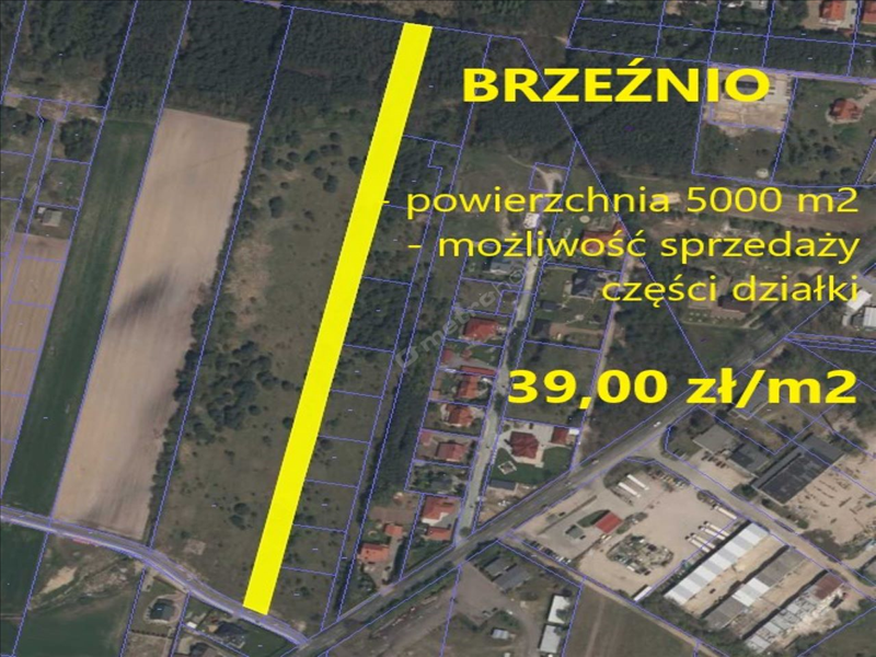 For sale, plot , Sieradzki, Brzeźnio gm, Brzeźnio