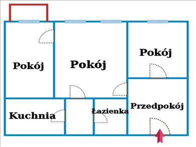 Mieszkanie na sprzedaż, Pabianice, Stare Miasto, Warszawska