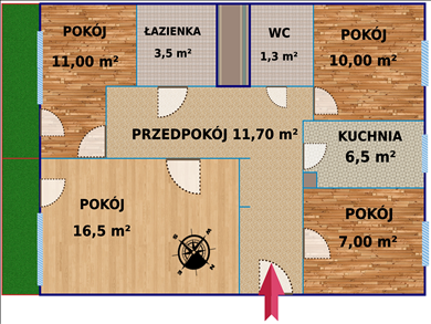 Flat  for sale, Kraków, Podgórze Duchackie